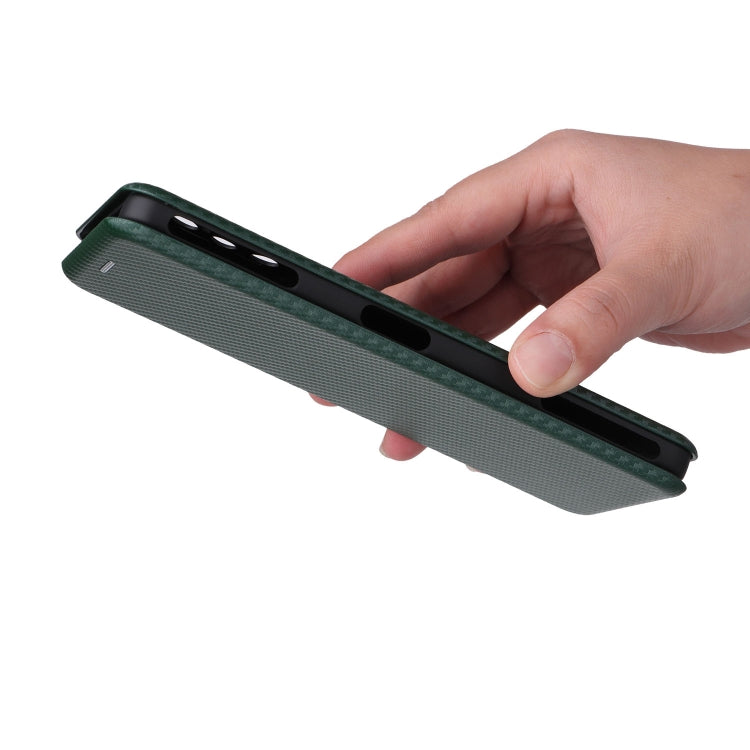 For Xiaomi Poco F4 GT/Redmi K50 Gaming Carbon Fiber Texture Horizontal Flip Leather Phone Case