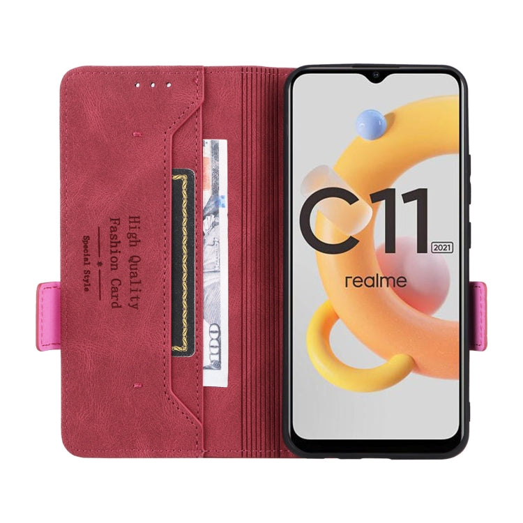 For OPPO Realme C11 2021/Realme C20 Magnetic Clasp Flip Leather Phone Case