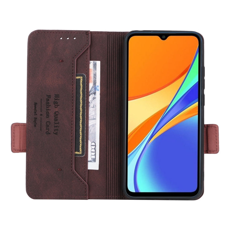 For Xiaomi Redmi 9C Magnetic Clasp Flip Leather Phone Case