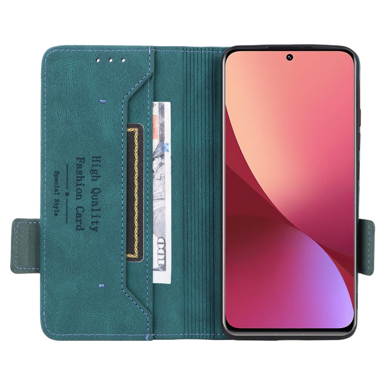 For Xiaomi 12 5G Magnetic Clasp Flip Leather Phone Case