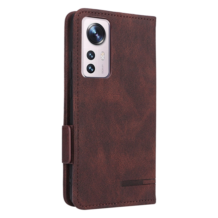 For Xiaomi 12 5G Magnetic Clasp Flip Leather Phone Case