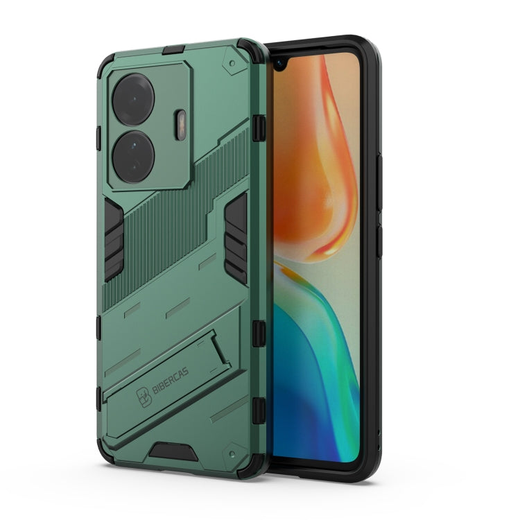 For vivo S15e Punk Armor PC + TPU Phone Case with Holder