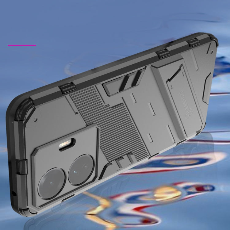 For vivo S15e Punk Armor PC + TPU Phone Case with Holder