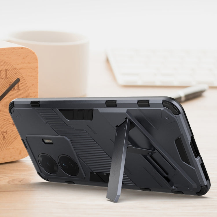 For vivo S15e Punk Armor PC + TPU Phone Case with Holder