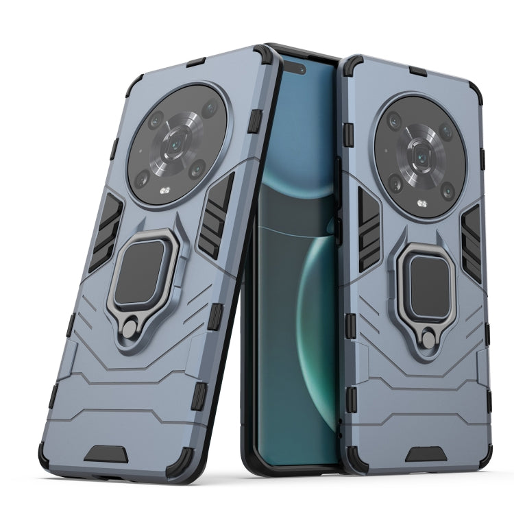 For Honor Magic4 Pro Shockproof PC + TPU Protective Phone Case with Magnetic Ring Holder