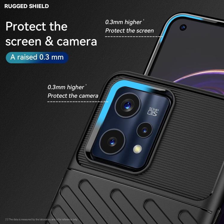 For OPPO Realme Narzo 50 Pro Thunderbolt Shockproof TPU Protective Soft Phone Case(Black)