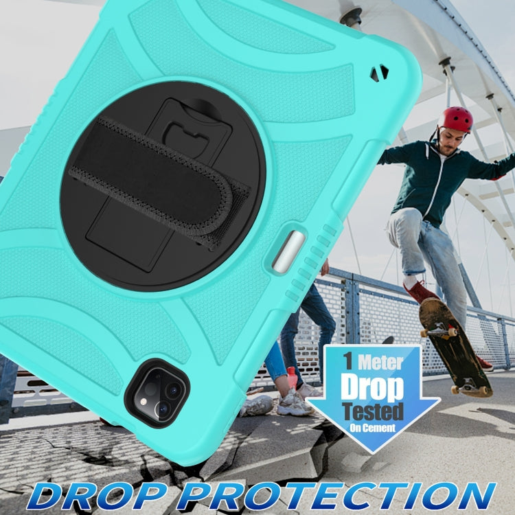 For iPad Pro 11 2022 / 2021 / 2020 Rotary Grab Silicone + PC Tablet Case