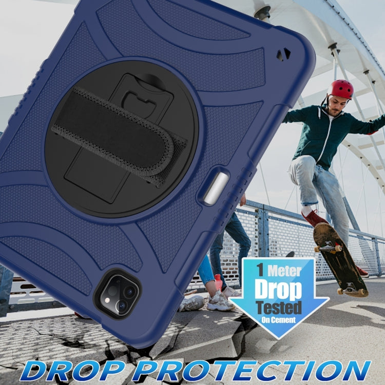 For iPad Pro 11 2022 / 2021 / 2020 Rotary Grab Silicone + PC Tablet Case