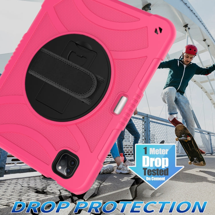 For iPad Pro 11 2022 / 2021 / 2020 Rotary Grab Silicone + PC Tablet Case