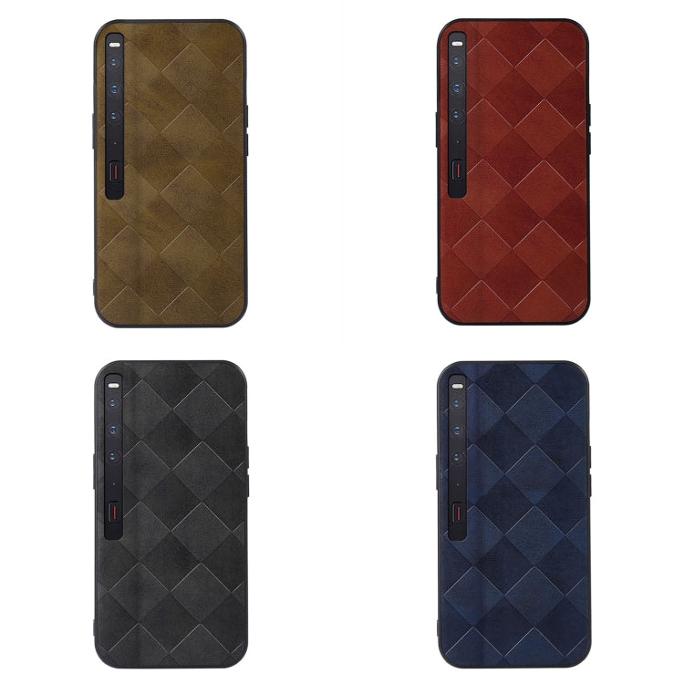 For Huawei Mate Xs 2 Weave Plaid PU Phone Case