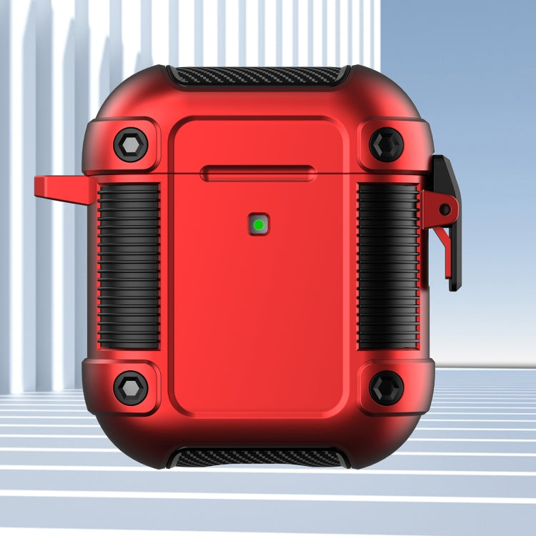 Tank TPU+PC Wireless Earphone Protective Case For AirPods 2