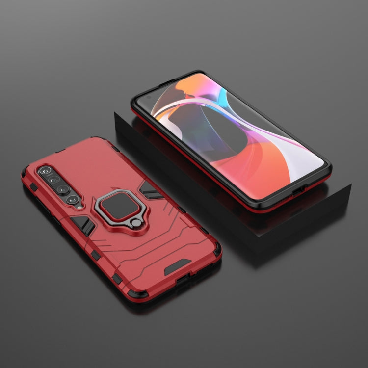 For Xiaomi Mi 10 PC + TPU Shockproof Protective Case with Magnetic Ring Holder