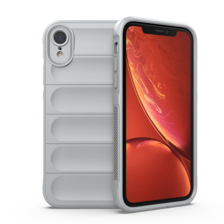 For iPhone XR Magic Shield TPU + Flannel Phone Case