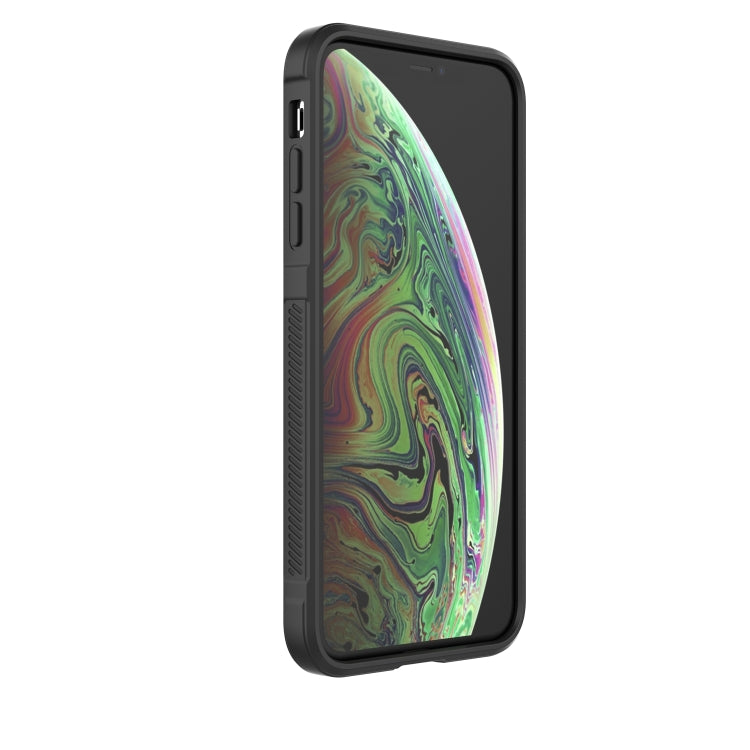 For iPhone XS Max Magic Shield TPU + Flannel Phone Case