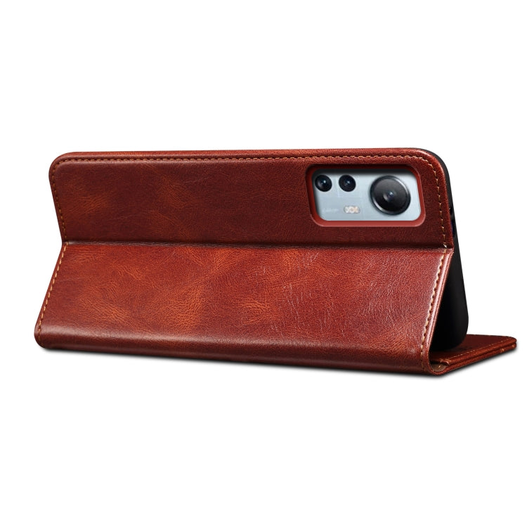 For Xiaomi 12 Lite Oil Wax Crazy Horse Texture Leather Phone Case