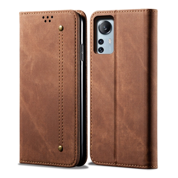 For Xiaomi 12 Lite Denim Texture Leather Phone Case