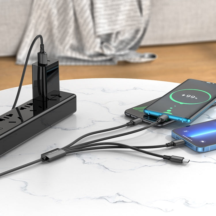 Borofone BX72 Dual Type-C / USB-C + 8 Pin + Micro USB 4 In 1 Charging Cable,Length: 1m