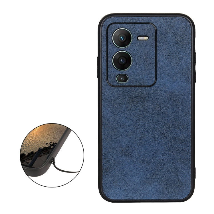 For vivo S15 Pro Two-color Calf Texture Shockproof Phone Case