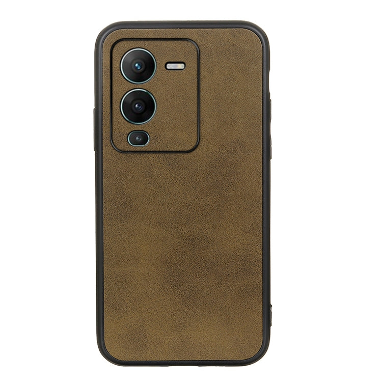 For vivo S15 Pro Two-color Calf Texture Shockproof Phone Case