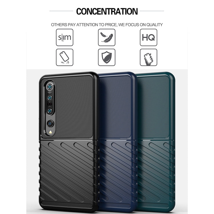 For Xiaomi Mi 10 Pro Thunderbolt Shockproof TPU Soft Case(Navy Blue)