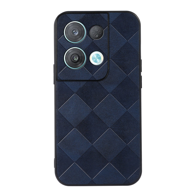For OPPO Reno8 5G Weave Plaid PU Phone Case