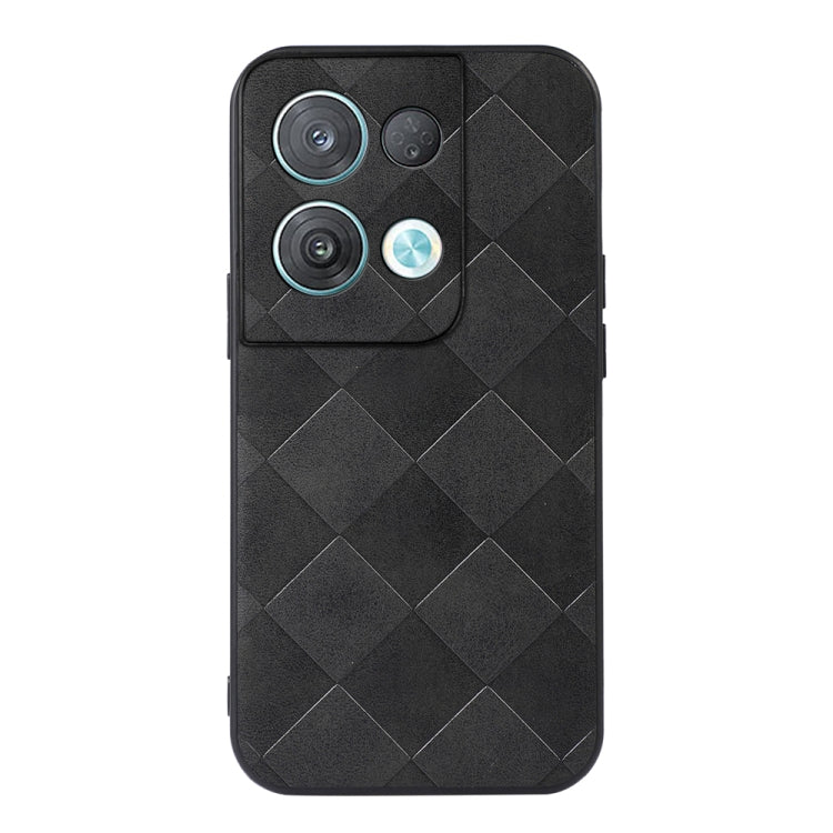 For OPPO Reno8 5G Weave Plaid PU Phone Case
