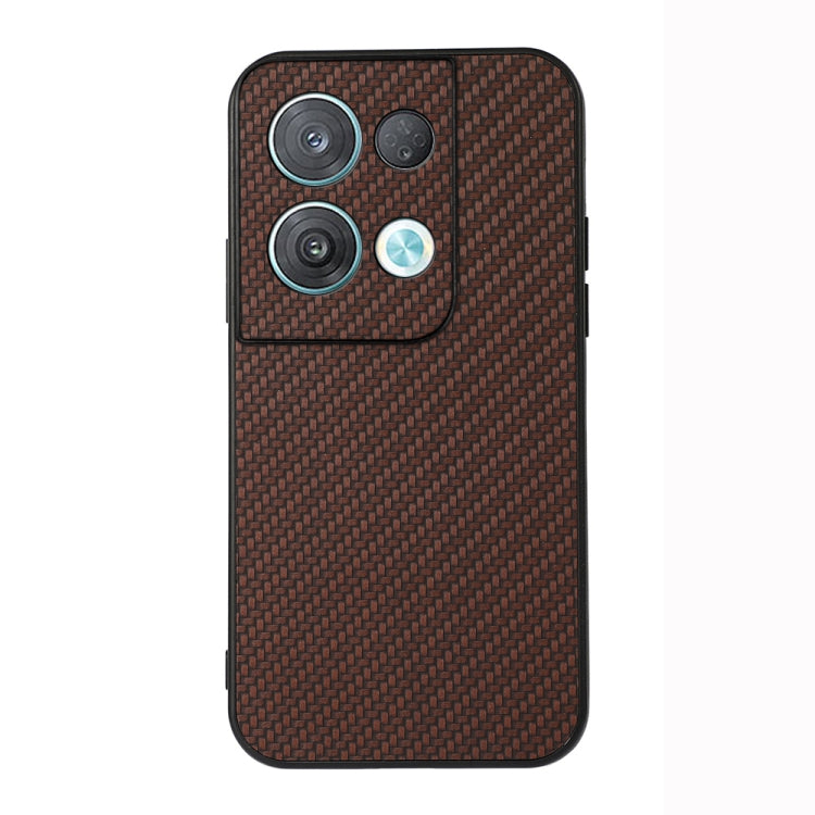 For OPPO Reno8 Carbon Fiber Texture Shockproof Protective Phone Case