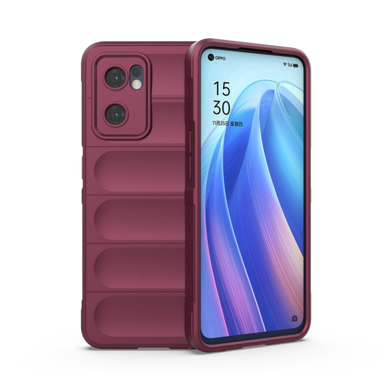 For OPPO Reno7 5G Global / Find X5 Lite Magic Shield TPU + Flannel Phone Case
