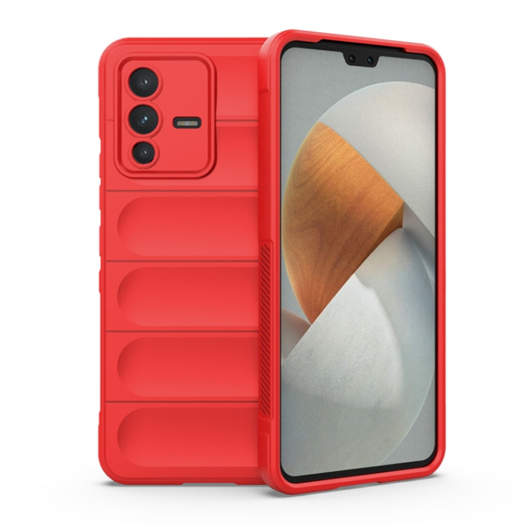 For vivo S12 Magic Shield TPU + Flannel Phone Case