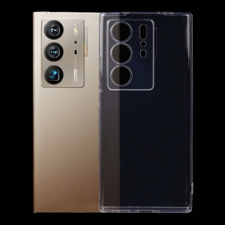 For ZTE Axon 40 Ultra 0.75mm Ultra-thin Transparent TPU Phone Case