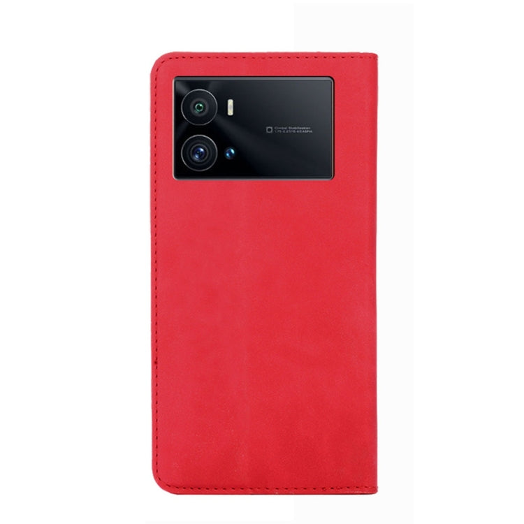 For vivo iQOO 9 Pro 5G Skin Feel Magnetic Horizontal Flip Leather Phone Case