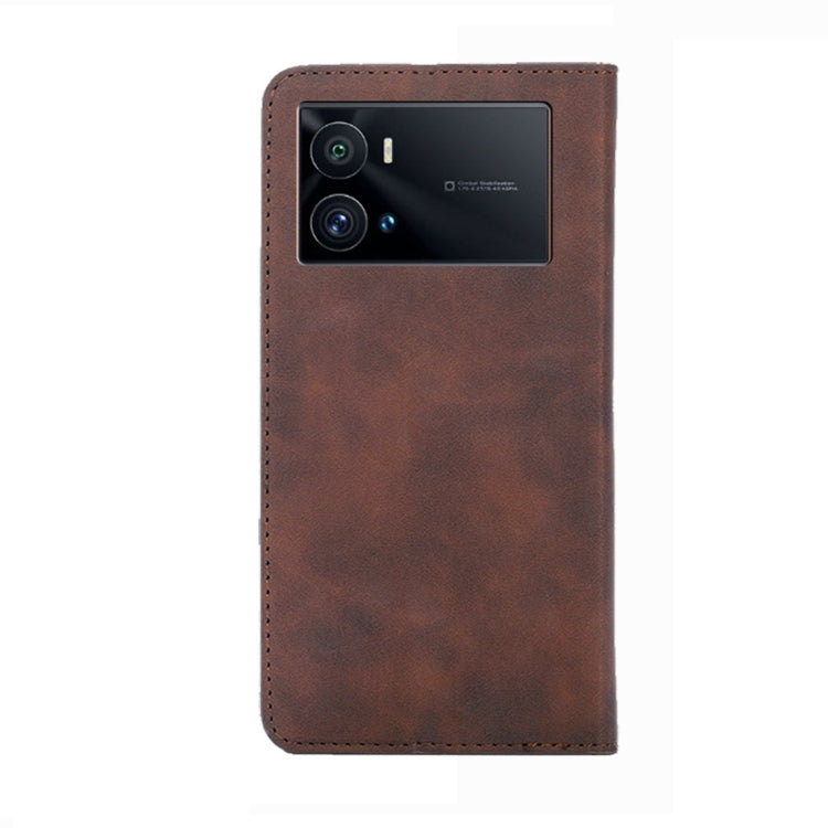 For vivo iQOO 9 Pro 5G Skin Feel Magnetic Horizontal Flip Leather Phone Case