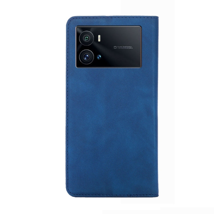 For vivo iQOO 9 Pro 5G Skin Feel Magnetic Horizontal Flip Leather Phone Case