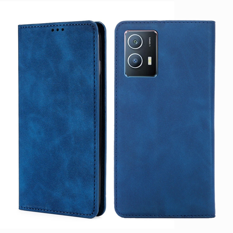 For vivo iQOO U5 5G Skin Feel Magnetic Horizontal Flip Leather Phone Case