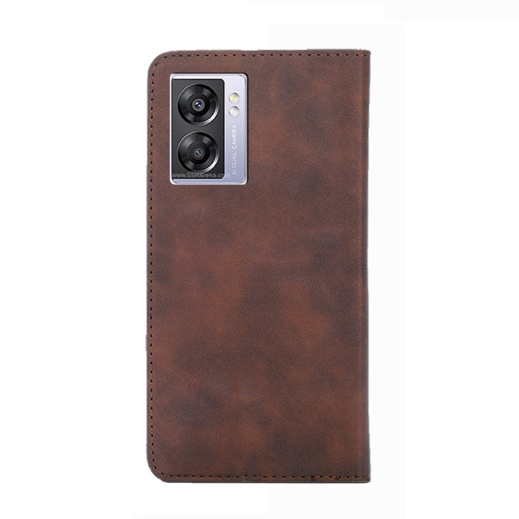 For OPPO A57 5G 2022/Realme Q5i Skin Feel Magnetic Horizontal Flip Leather Phone Case