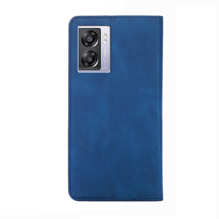 For OPPO A57 5G 2022/Realme Q5i Skin Feel Magnetic Horizontal Flip Leather Phone Case