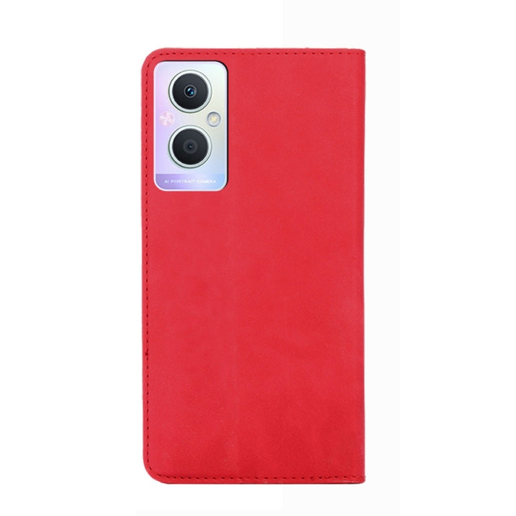 For OPPO A96 5G Skin Feel Magnetic Horizontal Flip Leather Phone Case