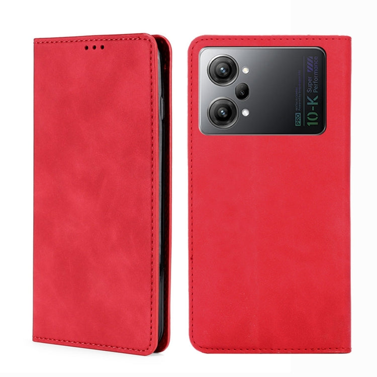For OPPO K10 Pro 5G Skin Feel Magnetic Horizontal Flip Leather Phone Case