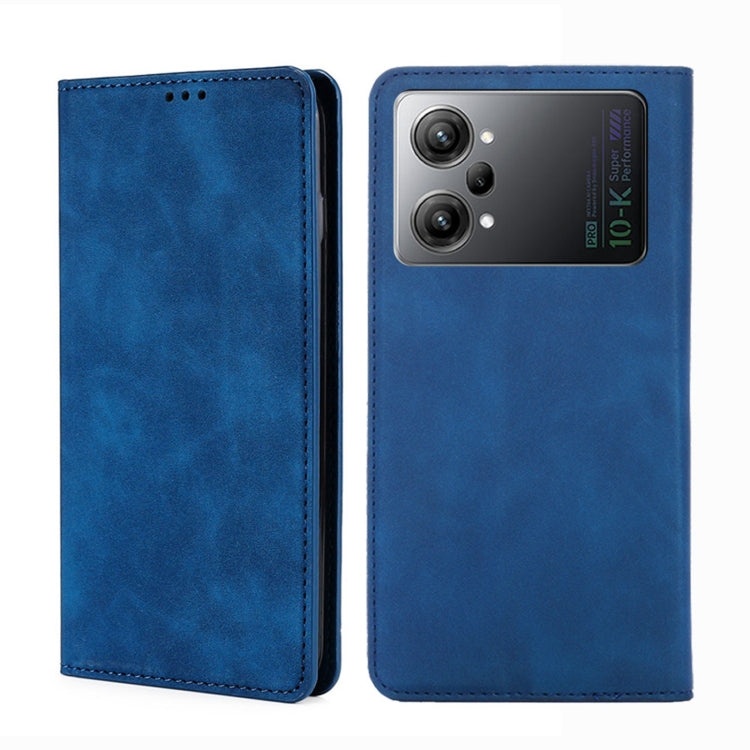 For OPPO K10 Pro 5G Skin Feel Magnetic Horizontal Flip Leather Phone Case