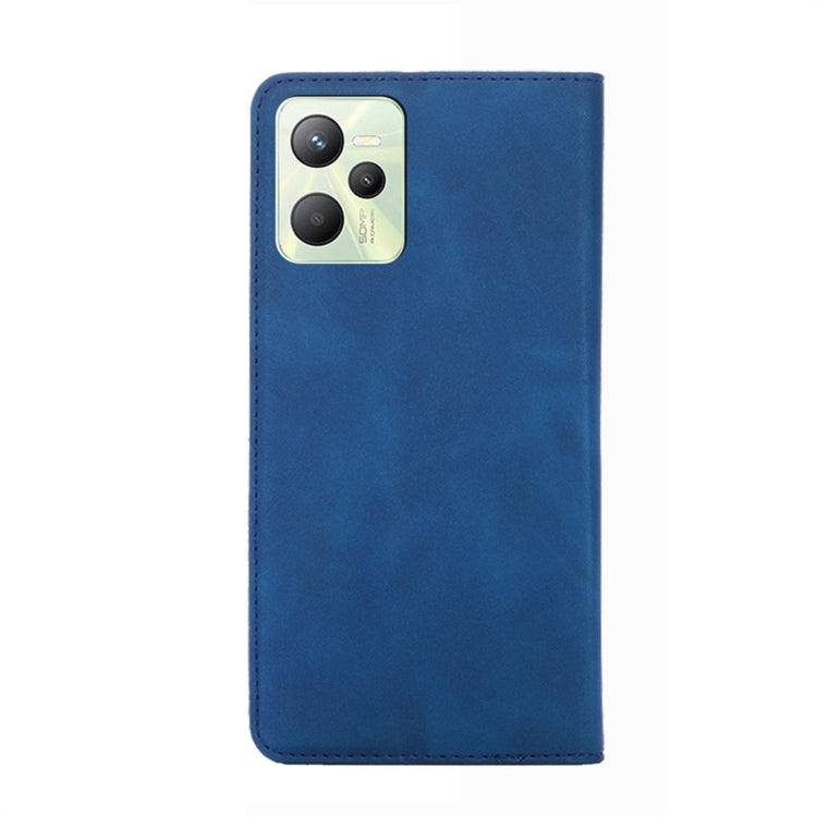 For OPPO Realme C35 Skin Feel Magnetic Horizontal Flip Leather Phone Case