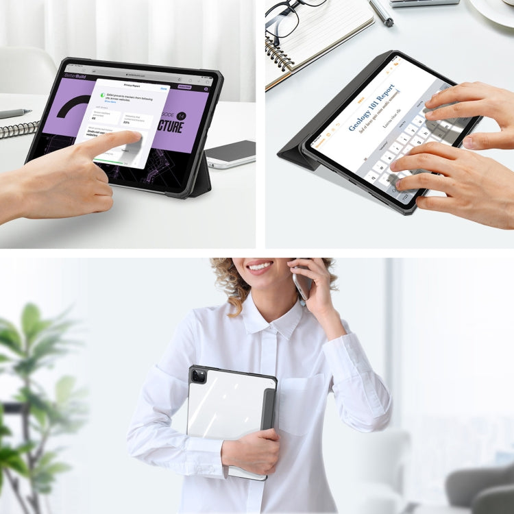 For iPad Pro 12.9 2022/2021/2020/2018 DUX DUCIS Copa Series Smart Leather Tablet Case