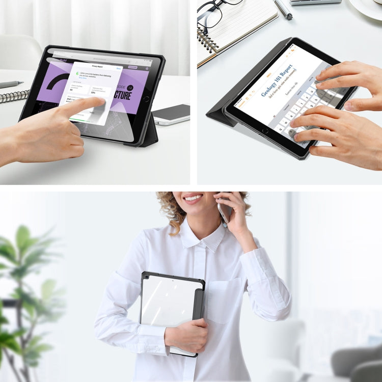 For iPad 10.2 2021 / 2020 / 2019 DUX DUCIS Copa Series Smart Leather Tablet Case