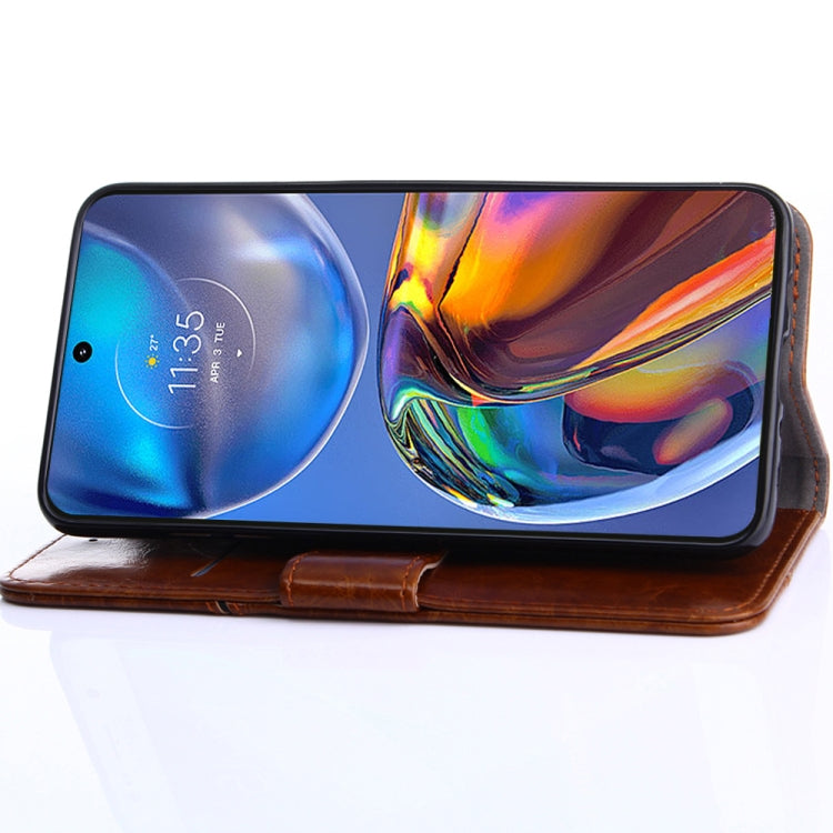 For OPPO K10 5G Geometric Stitching Horizontal Flip Leather Phone Case