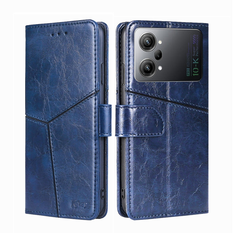 For OPPO K10 Pro 5G Geometric Stitching Horizontal Flip Leather Phone Case