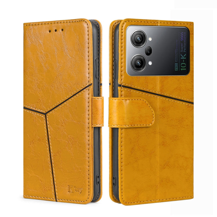 For OPPO K10 Pro 5G Geometric Stitching Horizontal Flip Leather Phone Case