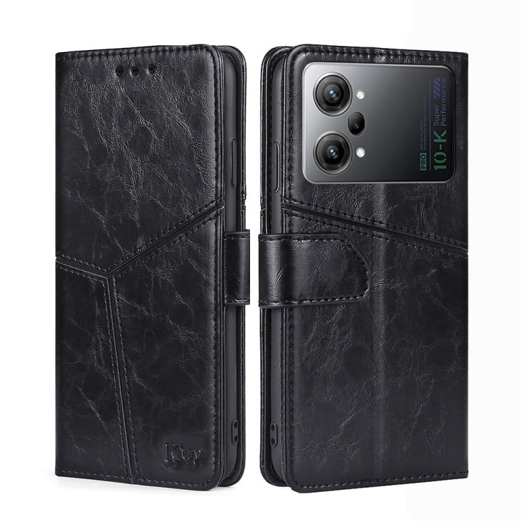 For OPPO K10 Pro 5G Geometric Stitching Horizontal Flip Leather Phone Case