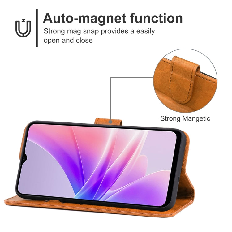 For OPPO A77 5G Leather Phone Case