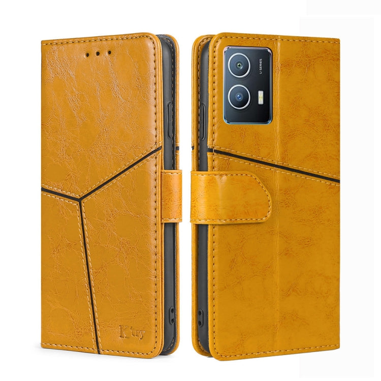 For vivo iQOO U5 5G Geometric Stitching Horizontal Flip Leather Phone Case