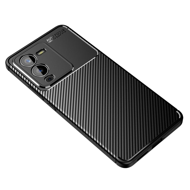 For vivo S15 Carbon Fiber Texture Shockproof TPU Phone Case