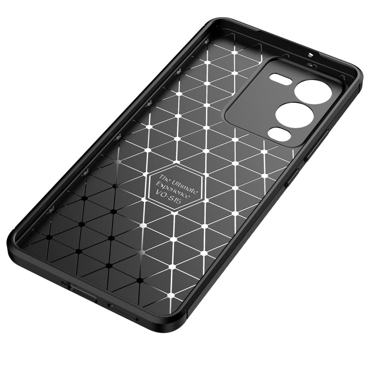 For vivo S15 Carbon Fiber Texture Shockproof TPU Phone Case